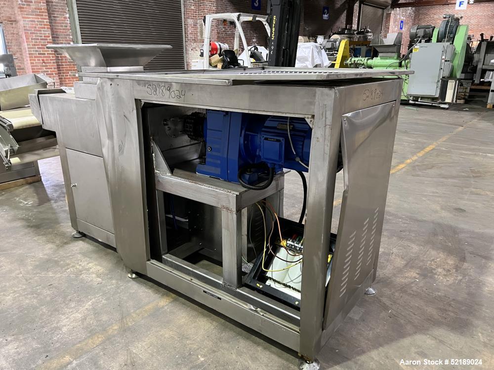 Used Twin Screw Extruder for Chiclets, Electrically Heated, 5" Screws, Food Processing