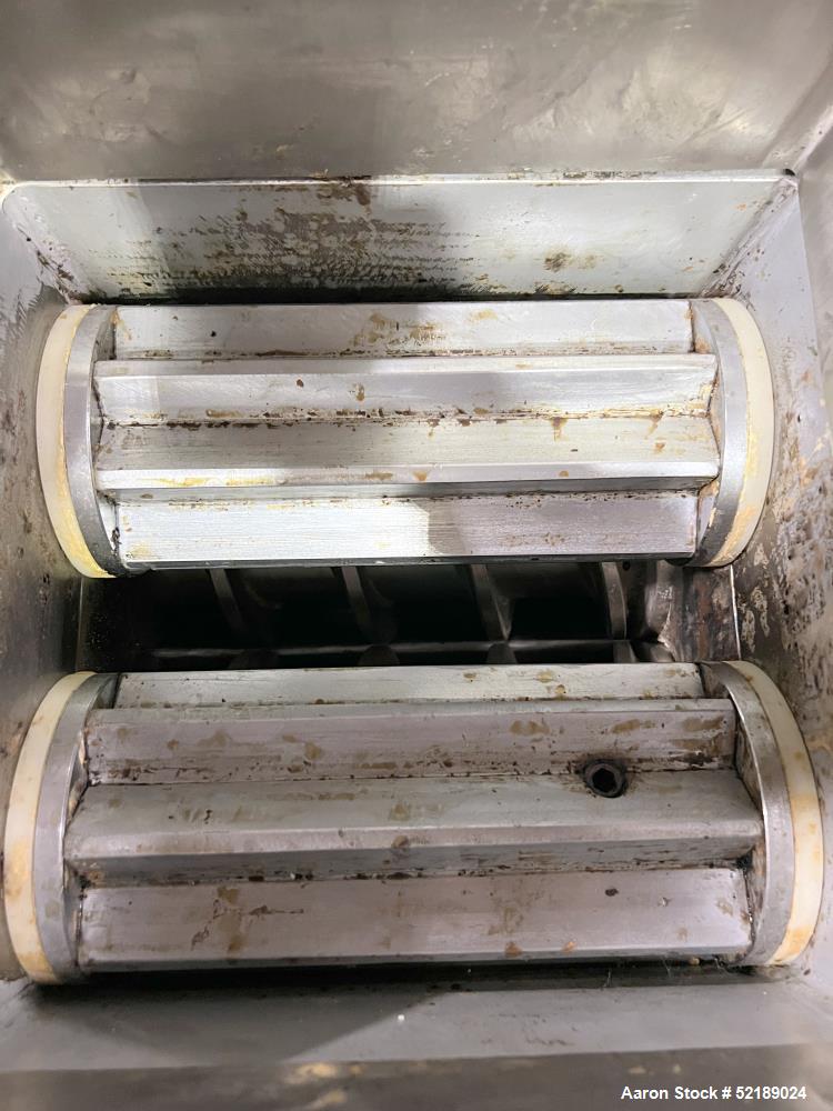 Used Twin Screw Extruder for Chiclets, Electrically Heated, 5" Screws, Food Processing