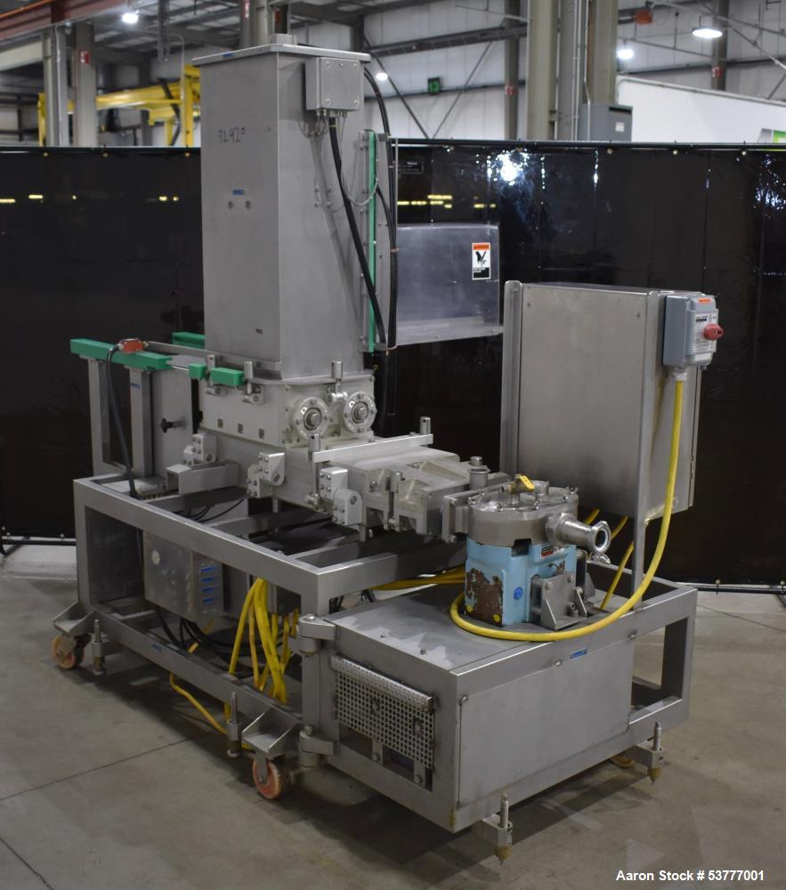 Used Shortening Extrusion System – Block Feed, Waukesha 064 PD Pump – Twin Feed Screws, Allen Bradley VFDs