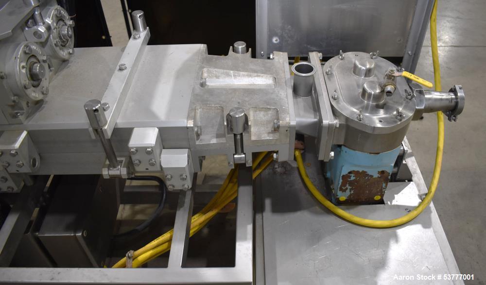 Used Shortening Extrusion System – Block Feed, Waukesha 064 PD Pump – Twin Feed Screws, Allen Bradley VFDs