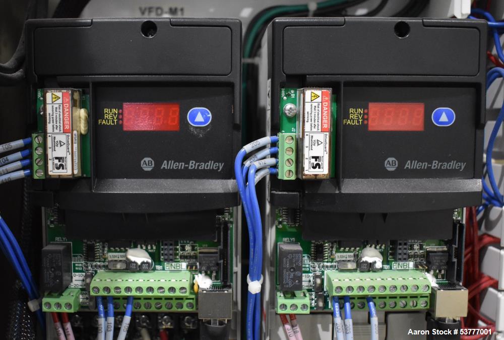 Used Shortening Extrusion System – Block Feed, Waukesha 064 PD Pump – Twin Feed Screws, Allen Bradley VFDs