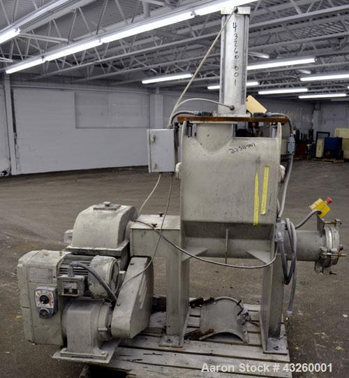 Used Stainless Steel AMK Ram Fed Extruder