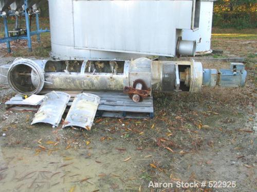 USED: Amandus Kahl continuous reciprocating feeder - paddle mixer,type M500, 316 stainless steel construction. Drive is Eurodrive,1740/118 rpm, 480 volt, 14.2 amps. Overall length is 157". Inlet is19...