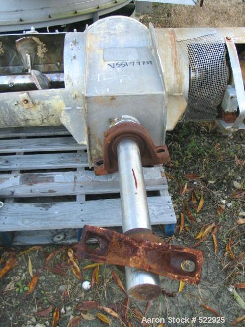 USED: Amandus Kahl continuous reciprocating feeder - paddle mixer,type M500, 316 stainless steel construction. Drive is Eurodrive,1740/118 rpm, 480 volt, 14.2 amps. Overall length is 157". Inlet is19...
