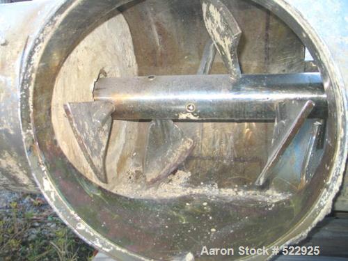 USED: Amandus Kahl continuous reciprocating feeder - paddle mixer,type M500, 316 stainless steel construction. Drive is Eurodrive,1740/118 rpm, 480 volt, 14.2 amps. Overall length is 157". Inlet is19...