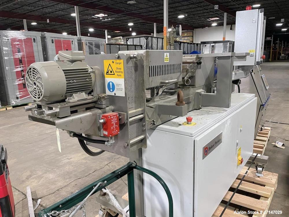 Used Baker Perkins MP24 Twin Screw Extruder with Chiller, PLC Controls & Spare Parts – Built 2015