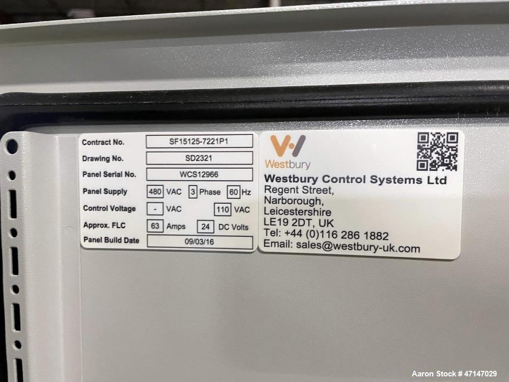 Used Baker Perkins MP24 Twin Screw Extruder with Chiller, PLC Controls & Spare Parts – Built 2015
