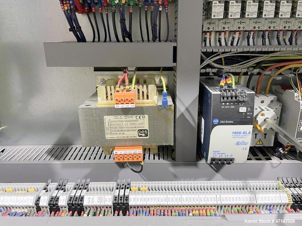 Used Baker Perkins MP24 Twin Screw Extruder with Chiller, PLC Controls & Spare Parts – Built 2015