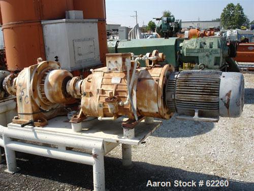 Used Bonnot Type 6" Continuous Cooking Extruder. Stainless steel contact parts. 6 Jacketed barrel sections 24-1/2" long rated 250 psi (steam), 8' barrel length 122.5". 9" wide x 17" long feed throat ...