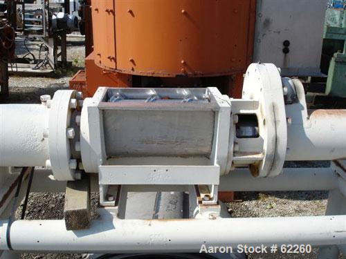 Used Bonnot Type 6" Continuous Cooking Extruder. Stainless steel contact parts. 6 Jacketed barrel sections 24-1/2" long rated 250 psi (steam), 8' barrel length 122.5". 9" wide x 17" long feed throat ...