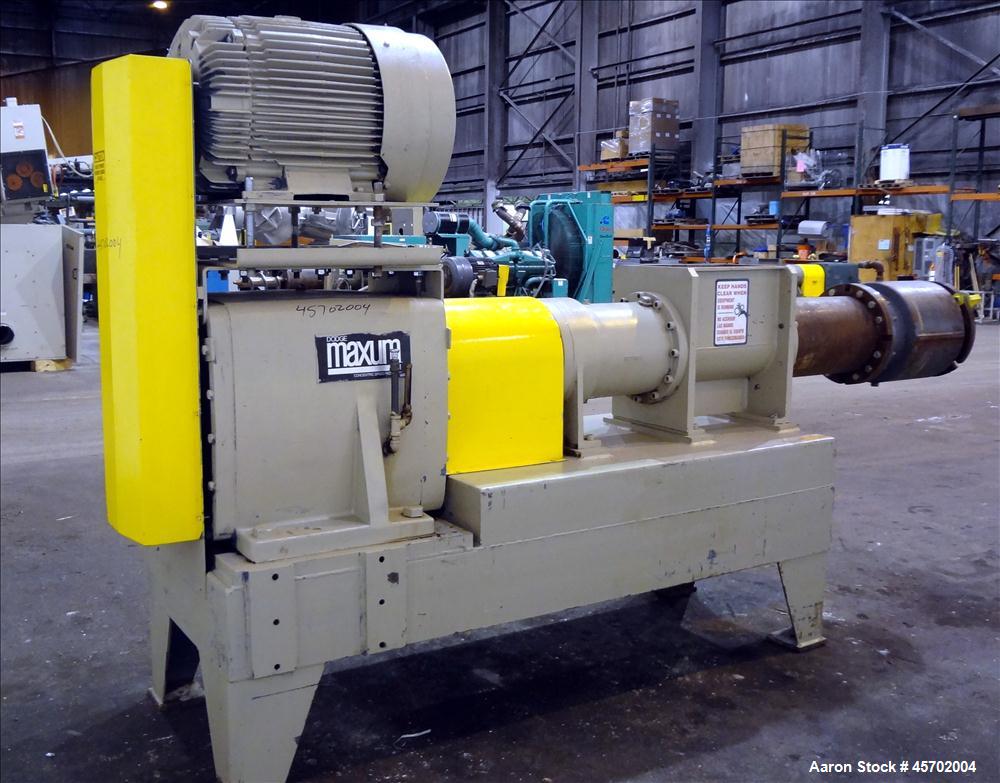 Used- The Bonnot Co. Model 10 EXT Single Screw Extruder, Carbon Steel. 10" Diameter x 72" long screw, 7 to 1 L/D ratio. (2) ...