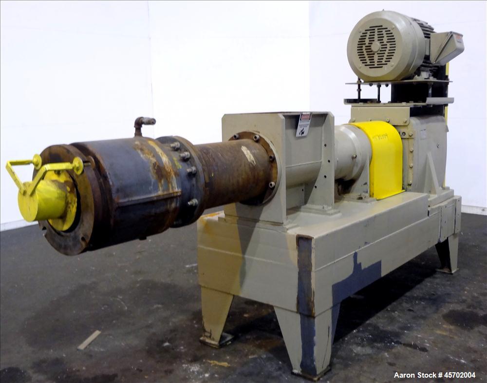 Used- The Bonnot Co. Model 10 EXT Single Screw Extruder, Carbon Steel. 10" Diameter x 72" long screw, 7 to 1 L/D ratio. (2) ...