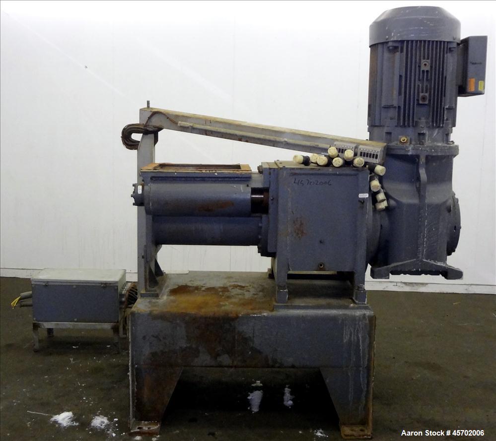Used- The Bonnot Co. Model 10 EXT Single Screw Extruder, Carbon Steel. 10" Diameter x 72" long screw, 7 to 1 L/D ratio. 20" ...