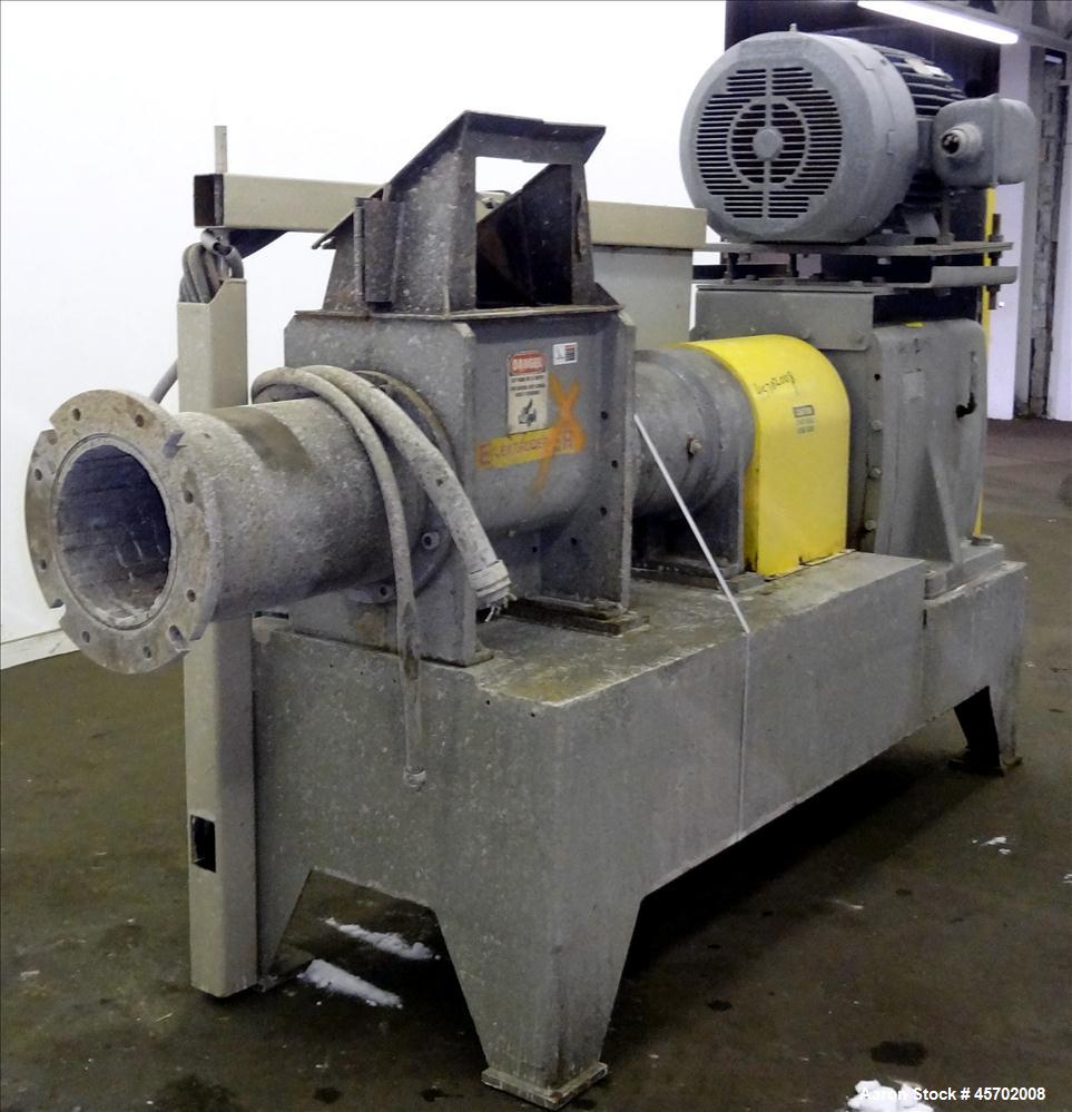 Used- Bonnot Co. Model 10 EXT Single Screw Extruder, Carbon Steel. 10" diameter x 72" long screw, 7 to 1 L/D ratio. (1) Groo...