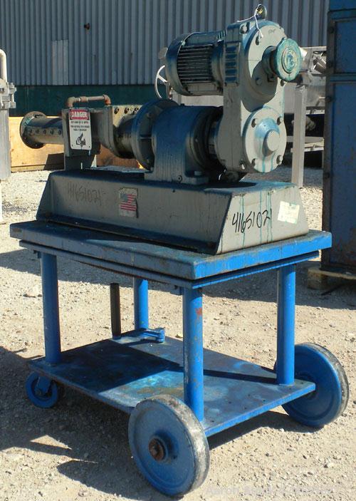 Used- Bonnot 2" Single Packer Lab Extruder, model 2" LAB-W-PKR SS. Capacity 10 to 80 pounds per hour. Approximately 2" diame...