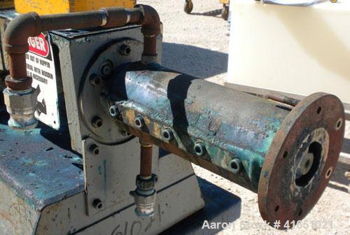 Used Bonnot 2" Single Packer Lab Extruder, model 2" LAB-W-PKR SS. Capacity 10 to 80 pounds per hour. Approximately 2" diameter x 20" long 15-5 PH stainless steel screw. 11" long section of carbon ste...