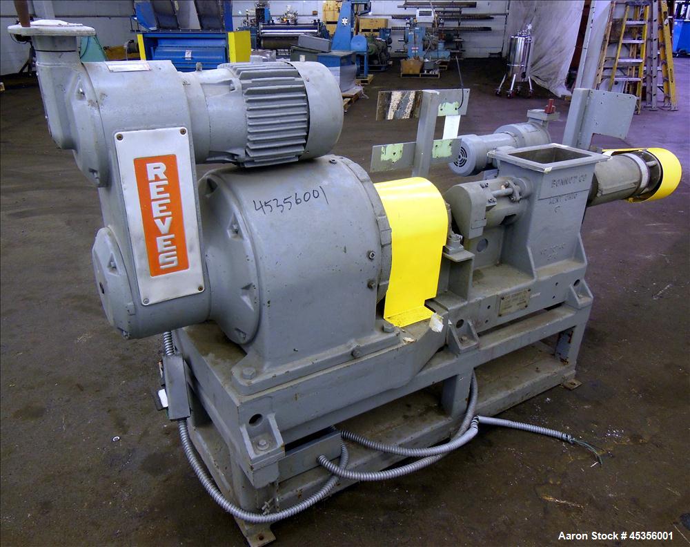 Used Bonnot Extruder, Model 4". Approximately 4"