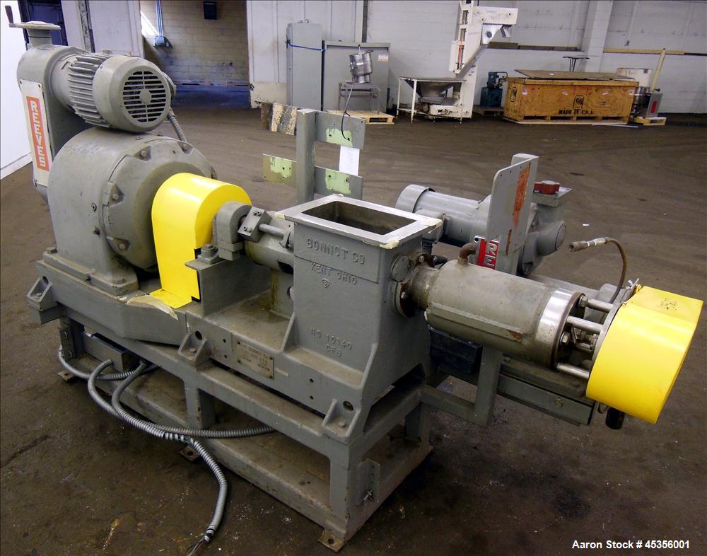 Used Bonnot Extruder, Model 4". Approximately 4"
