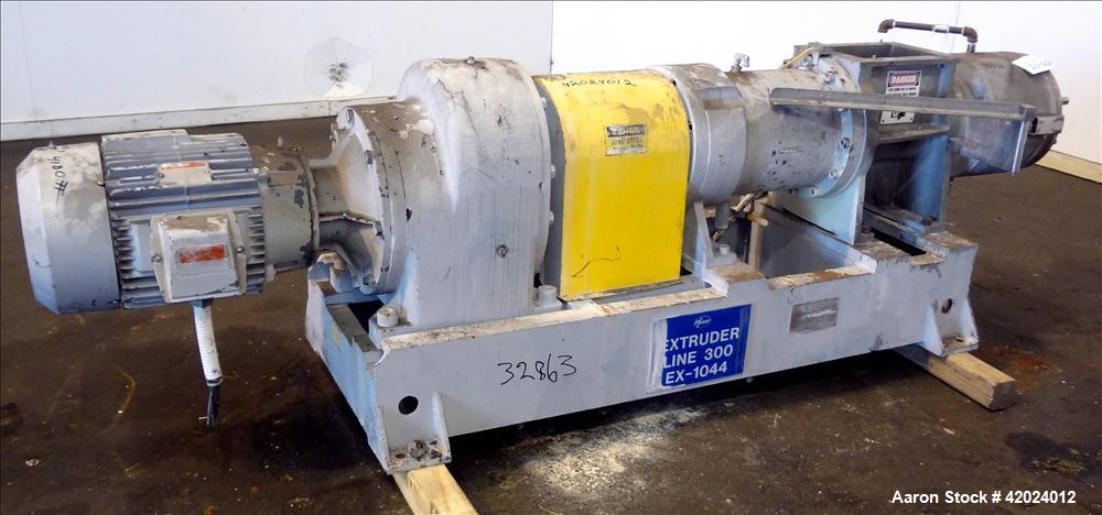 Used- Stainless Steel Bonnot Extruder, Model 8-10-1/2