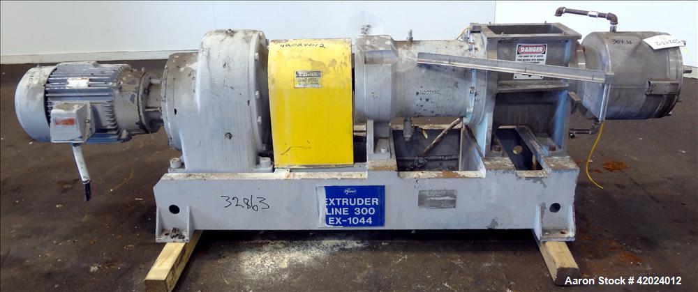 Used Stainless Steel Bonnot Extruder, Model 8-10-1/2