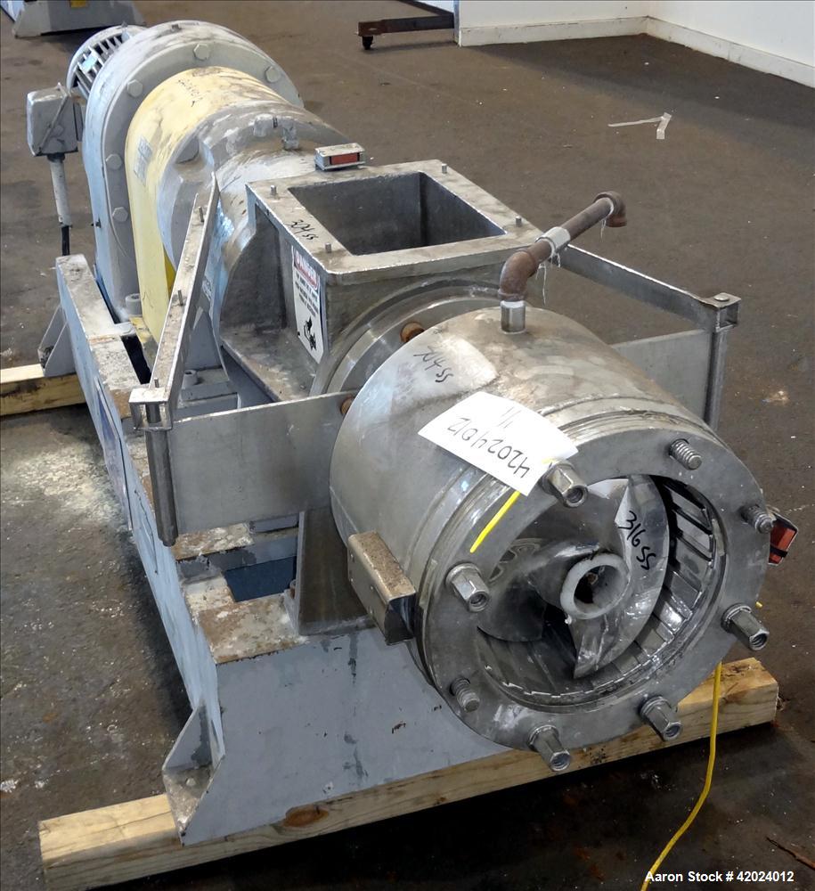 Used Stainless Steel Bonnot Extruder, Model 8-10-1/2