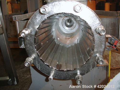 Used Stainless Steel Bonnot Extruder, Model 8-10-1/2
