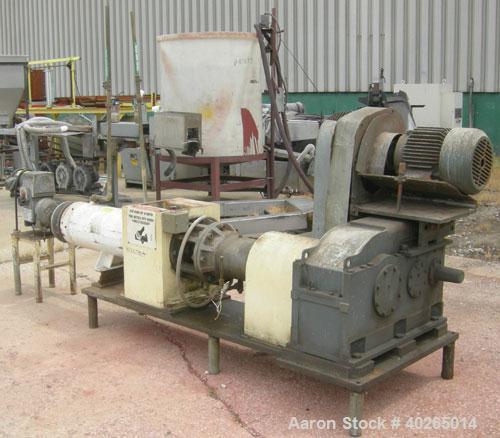 Used Bonnot Extruder, Model 8, Carbon Steel. Approximately 8