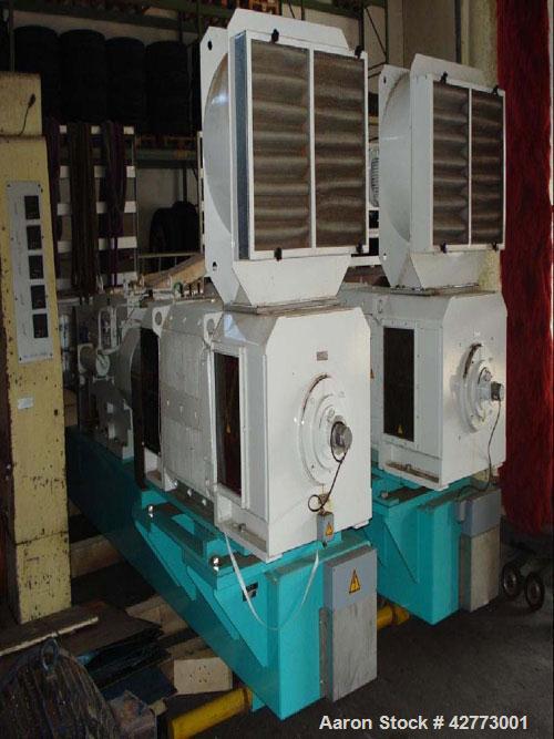 Used Buhler DNDJ-175/40D Co-Rotating Twin Screw Food Extruder.6.9" (175 mm), L/D 40, (10) segments, screw speed 330 rpm, stainless steel, maximum barrel pressure 2175 psi (150 bar), maximum barrel te...