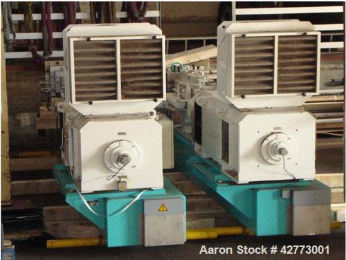 Used Buhler DNDJ-175/40D Co-Rotating Twin Screw Food Extruder.6.9" (175 mm), L/D 40, (10) segments, screw speed 330 rpm, stainless steel, maximum barrel pressure 2175 psi (150 bar), maximum barrel te...