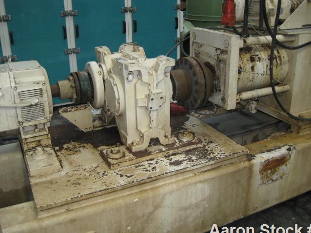 Used Clextral BC82 Twin Screw Food Cooking Extruder, built 1988. Stainless steel on contact parts, capacity for breakfast cereals approximately 1100 lbs/hour (500 kg/h), capacity for animal food appr...