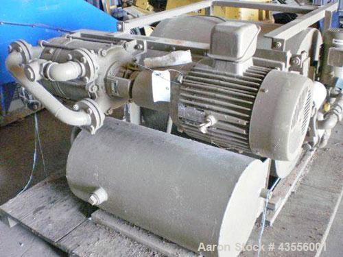 Unused JC Steele Pugmill and Extruder.Double tank vacuum unit, model 50PMS & 50EX.(2) 75 kW E motors.Used for manufacturing bricks, briquettes, pellets and shapes.Manufactured 2008.