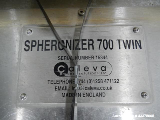 Used Caleva Spheronizer System