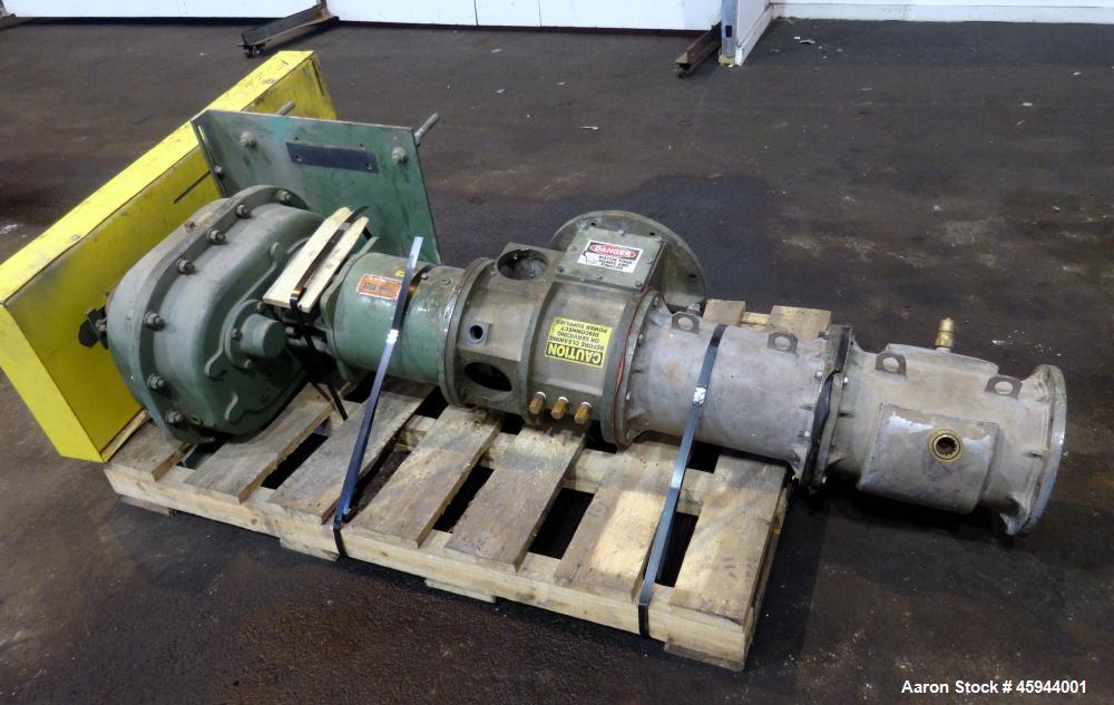 Used Starkey Machinery De-Airing System Consisting Of: (1) Starkey Machinery dual shaft paddle mixtruder, model SFM-66, 304 stainless steel. Non-jacketed trough 48" long x 24" wide x approximate 20" ...