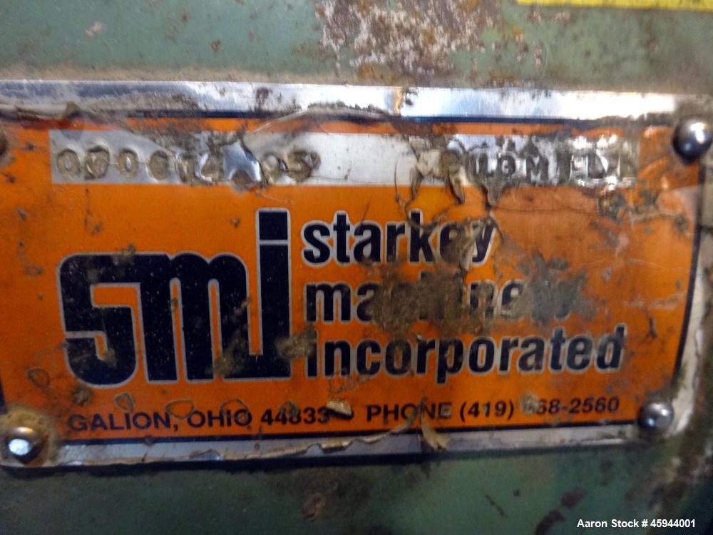 Used Starkey Machinery De-Airing System Consisting Of: (1) Starkey Machinery dual shaft paddle mixtruder, model SFM-66, 304 stainless steel. Non-jacketed trough 48" long x 24" wide x approximate 20" ...