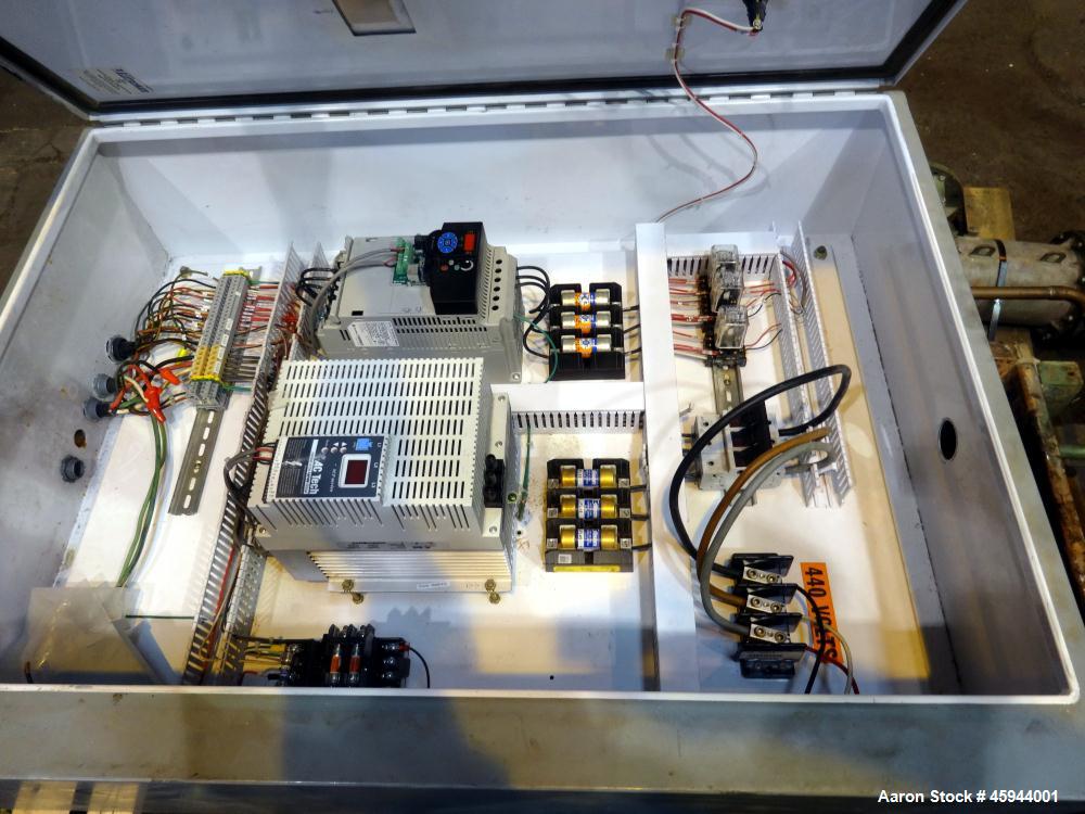 Used Starkey Machinery De-Airing System Consisting Of: (1) Starkey Machinery dual shaft paddle mixtruder, model SFM-66, 304 stainless steel. Non-jacketed trough 48" long x 24" wide x approximate 20" ...