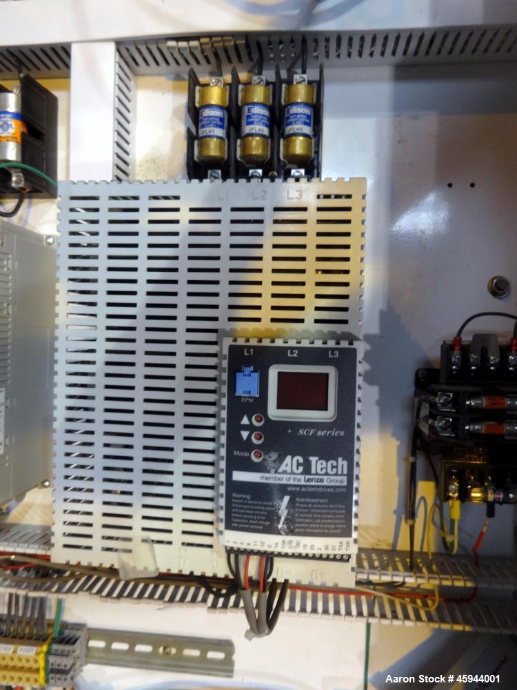 Used Starkey Machinery De-Airing System Consisting Of: (1) Starkey Machinery dual shaft paddle mixtruder, model SFM-66, 304 stainless steel. Non-jacketed trough 48" long x 24" wide x approximate 20" ...