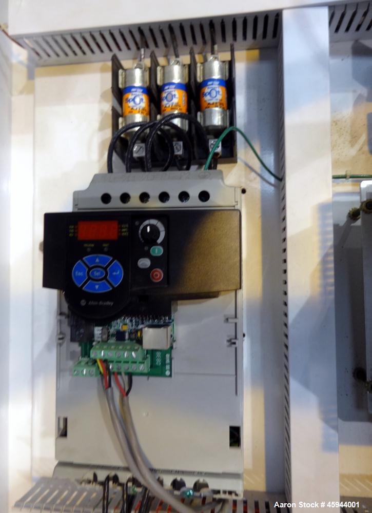 Used Starkey Machinery De-Airing System Consisting Of: (1) Starkey Machinery dual shaft paddle mixtruder, model SFM-66, 304 stainless steel. Non-jacketed trough 48" long x 24" wide x approximate 20" ...