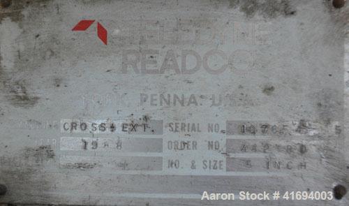 Used Stainless Steel Teledyne Readco Continuous Crosshead Extruder, Model 5