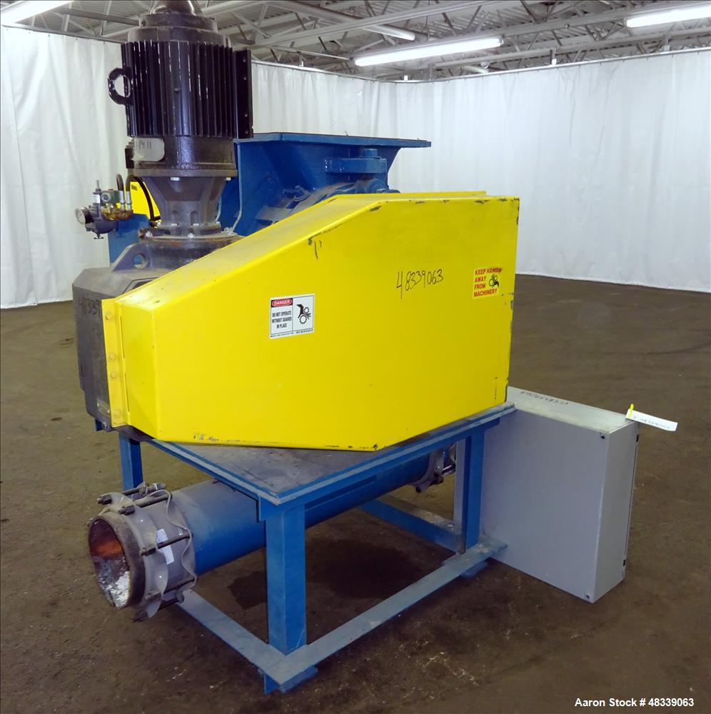 Used Clyde Bergemann Rotary Airlock Feeder, Model 18" XL, Carbon Steel.