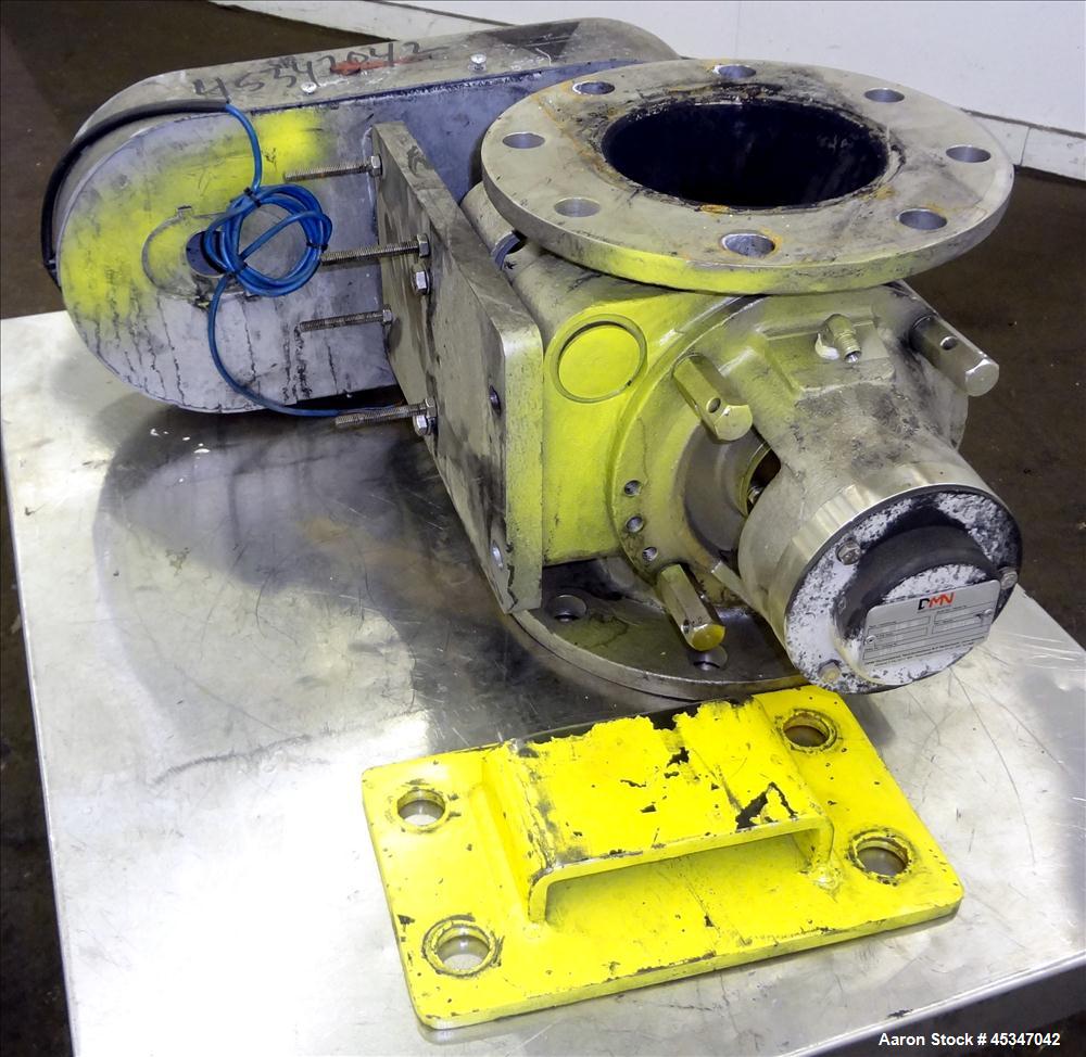 Used DMN 6" Rotary Valve for Feed to Dryer System flash Track, Model AL-150-2D.