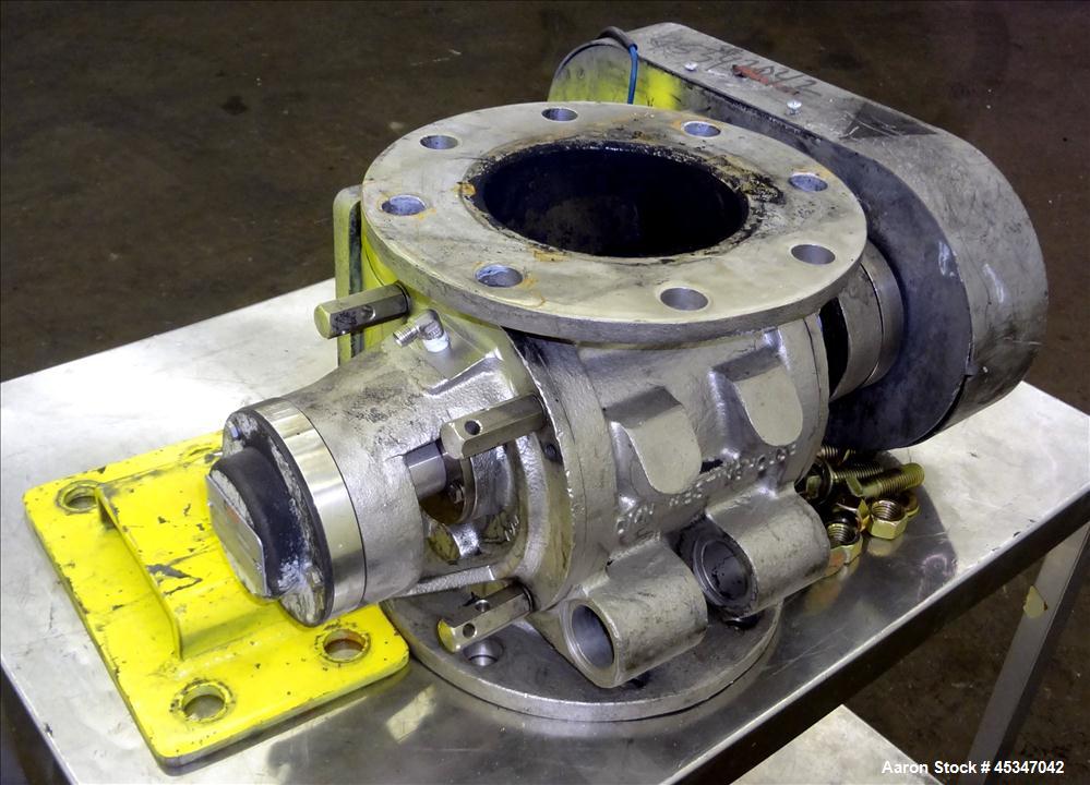 Used DMN 6" Rotary Valve for Feed to Dryer System flash Track, Model AL-150-2D.