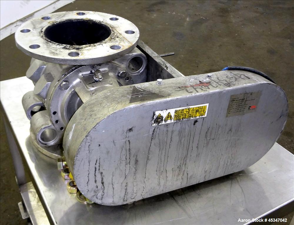 Used DMN 6" Rotary Valve for Feed to Dryer System flash Track, Model AL-150-2D.