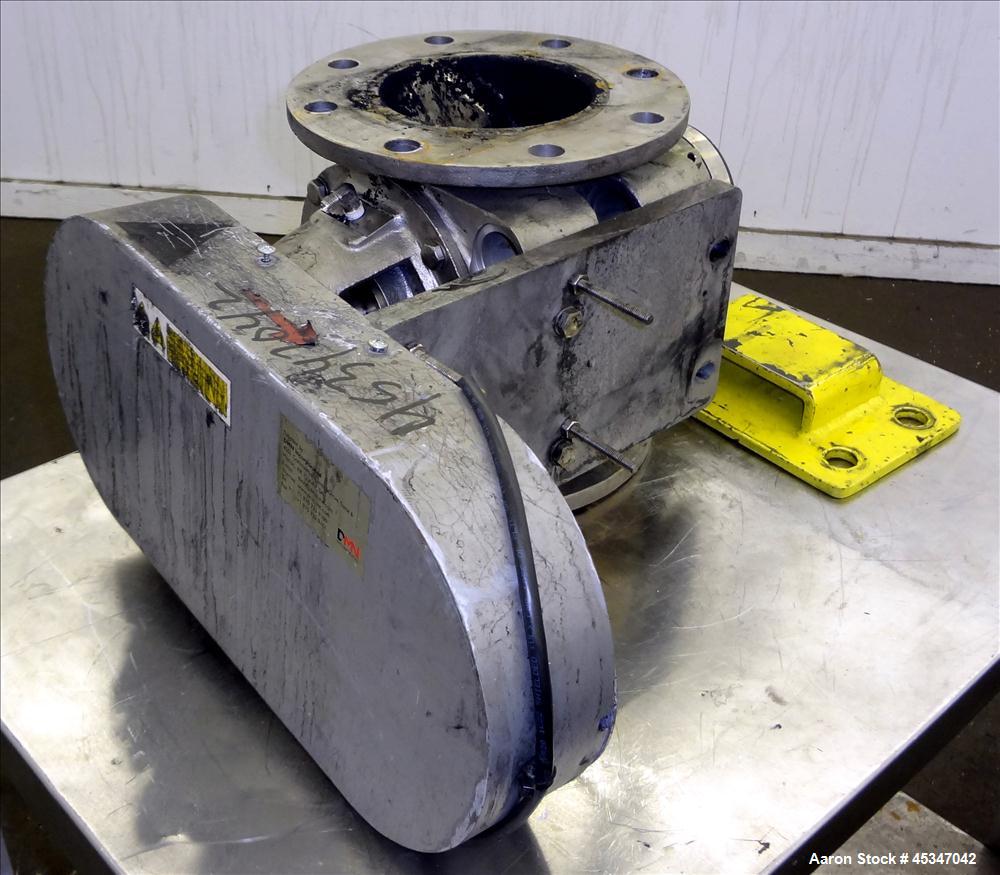 Used DMN 6" Rotary Valve for Feed to Dryer System flash Track, Model AL-150-2D.