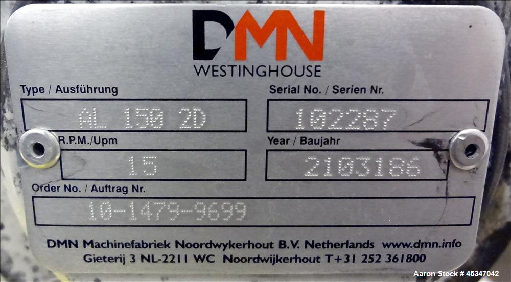 Used DMN 6" Rotary Valve for Feed to Dryer System flash Track, Model AL-150-2D.