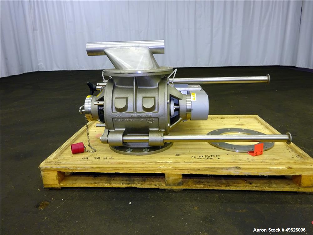 Used DMN Westinghouse Rotary Air Lock With Slide Bars, Model AL-250-2MZC