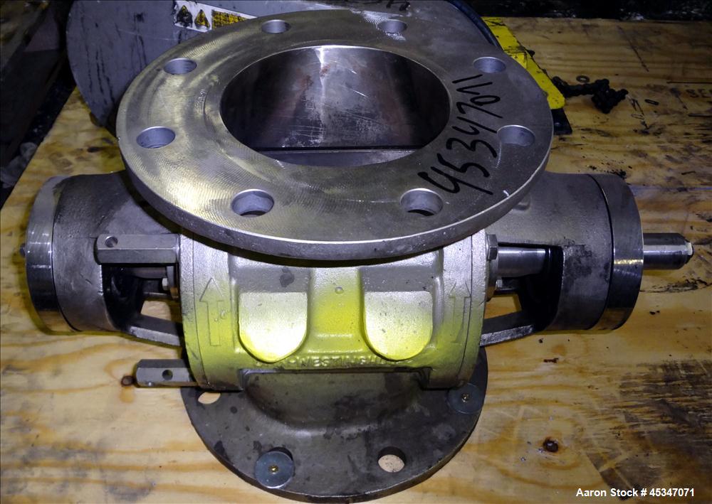 Used DMN Westinghouse Rotary Valve, Model AL150-2D, 316 Stainless Steel.