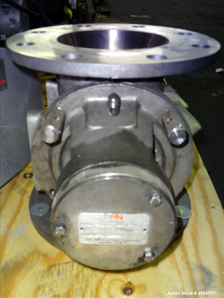 Used DMN Westinghouse Rotary Valve, Model AL150-2D, 316 Stainless Steel.