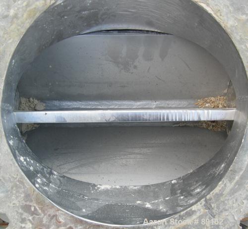 USED: General Resource Corp rotary valve, model 133-23111. Approximate 12" diameter x 12" wide open vane carbon rotor, .6 cubic feet per revolution. Driven by a 3/4 hp, 3/60/230/460 volt, 1725 rpm ge...