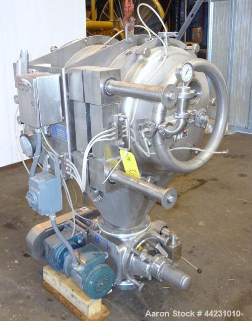 Used Stainless Steel HAF Equipment Moovinator Side Load Powder Receiver, Model