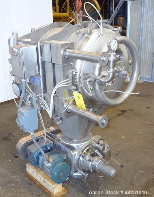 Used- Stainless Steel HAF Equipment Moovinator Side Load Powder Receiver, Model